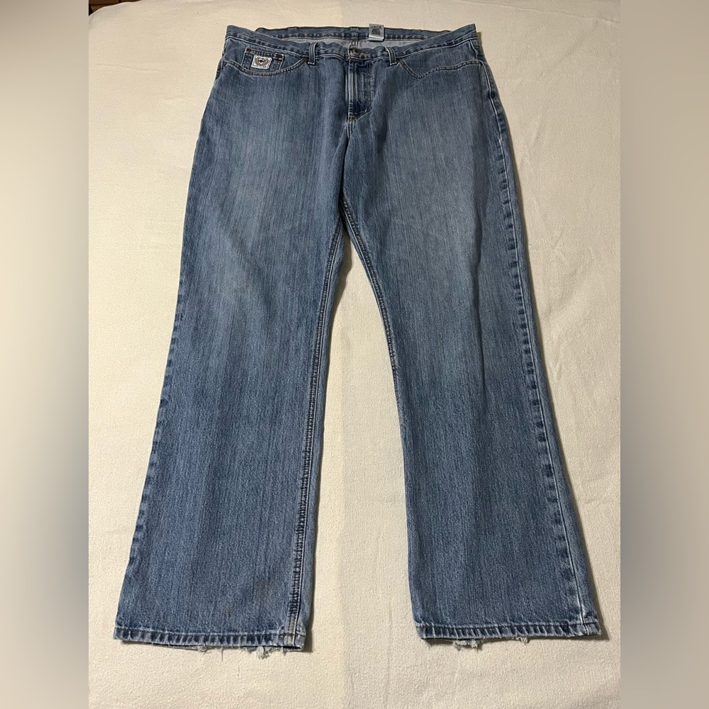 CINCH White Label Jeans Size 42x34 Actual 41x32.5 Denim Straight Blue Mens